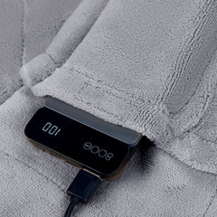 Portable USB Heated Blanket Battery Operated, 5V/2A USB Heated Blanket 3 Heating Levels Without Battery Pack, Plush Flannel Wearable Electric Heated Blanket, 2.5Hours Auto Off&Overheat Protection