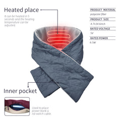 Ultra-thin heating scarf