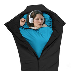 Stretch ULTRALIGHT SLEEPING BAG - separated hotels outdoor applicable Mummy style lightweight portable sleeping bag is stretchy, comfortable and perfect for all-season travelling, camping and hiking.