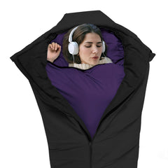 Stretch ULTRALIGHT SLEEPING BAG - separated hotels outdoor applicable Mummy style lightweight portable sleeping bag is stretchy, comfortable and perfect for all-season travelling, camping and hiking.
